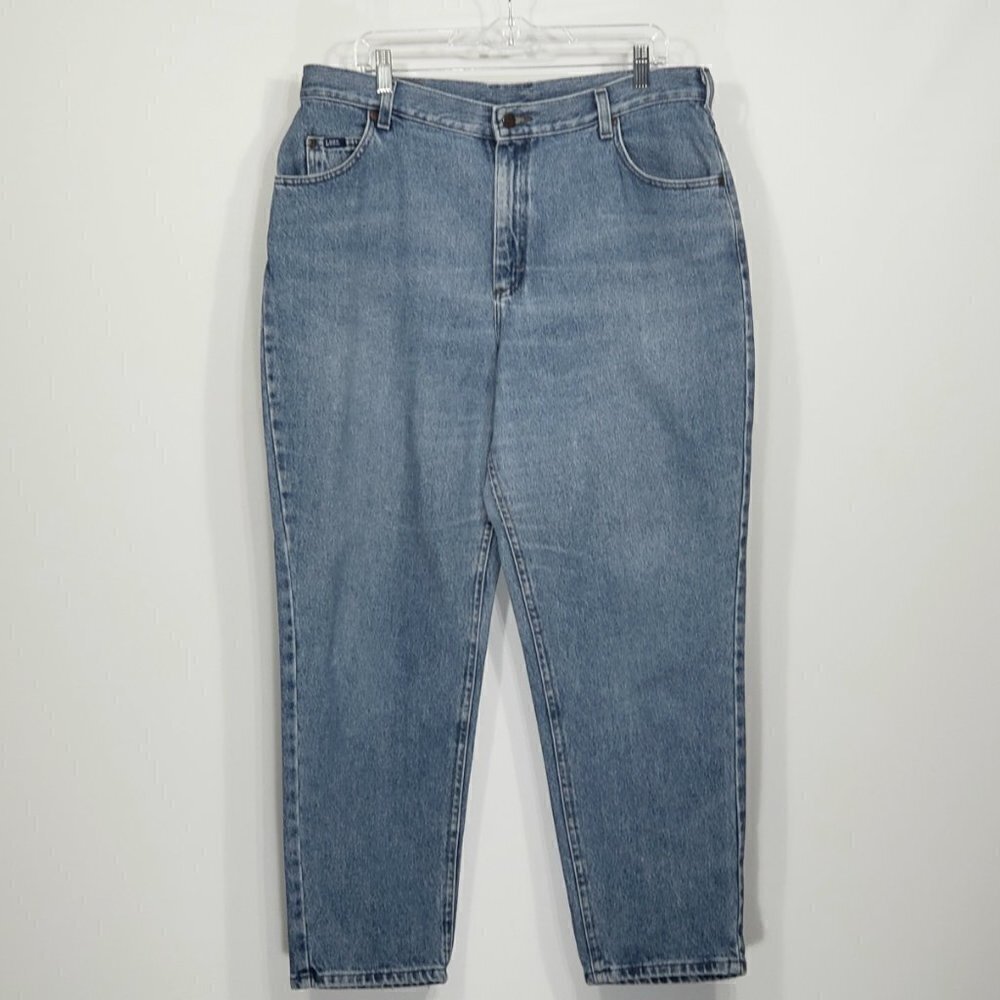 Vintage Lee Jeans  Tapered Leg Mom Jeans  Light Tag Women's Size 18S
